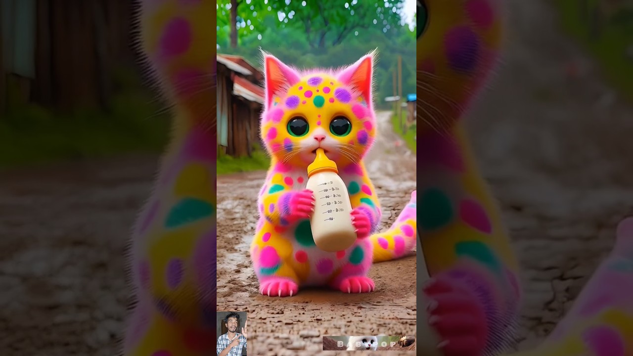 😋🤤Dudi dudi dum dum 🥰 Baby Cat Beautiful Dot🍼 44 