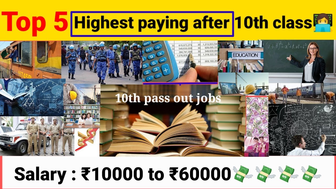 Top 5 Highest paid job for 10th pass in 2021|salary up to 60k| 