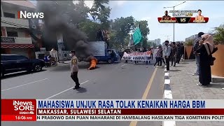 Aliansi Mahasiswa Gelar Demo Tolak Kenaikan Harga BBM di Depan Kantor DPRD Makassar #iNewsSore 05/09