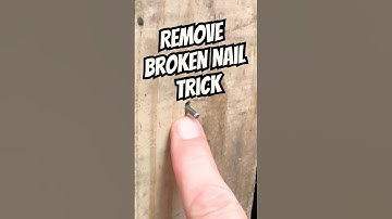 How To Pull Nails Without A Head