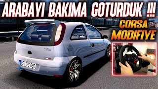 Arabayi Bakima Götürüp Modi̇fi̇ye Etti̇k Duman Atan Opel Corsa Ets 2 Mod 1.41 Logitech G29