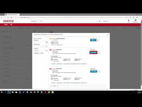 Make a Registration in the Veritas Learning Portal