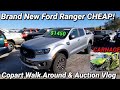 New Ford Ranger For Cheap, Copart Walk Around And Auction