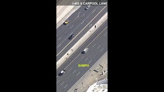 Woman leads law enforcement on chase across southern California all the way to Mexico border