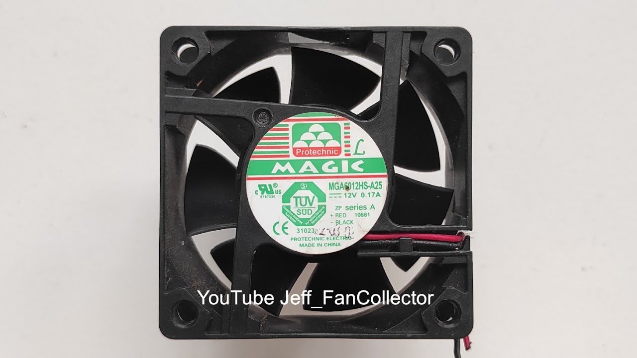 Protechnic Magic Fan MGA0612HS-A25 12V 0.17A 4600rpm 2wire 6025 Made In ...