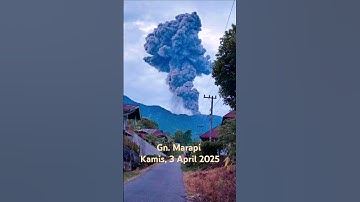 erupsi gunung marapi sumbar #gunung #marapi #erupsi #meletus #bencanaalam #shortvideo