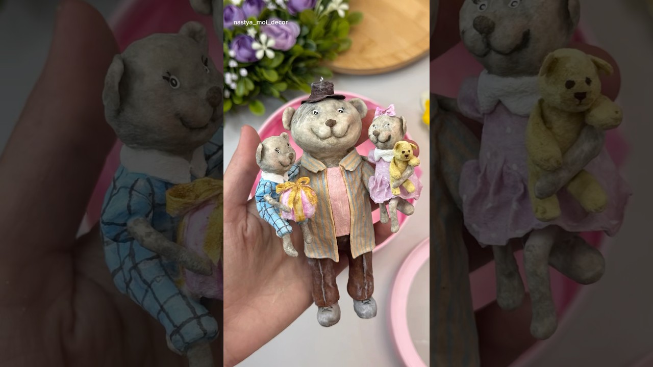 Вот и готова ватная игрушка 