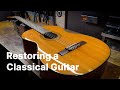 Old classical guitar restoration