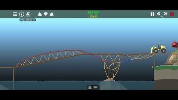 Poly Bridge 2 walkthrough Level 5-05c TRUCK WAY IN challenge solution