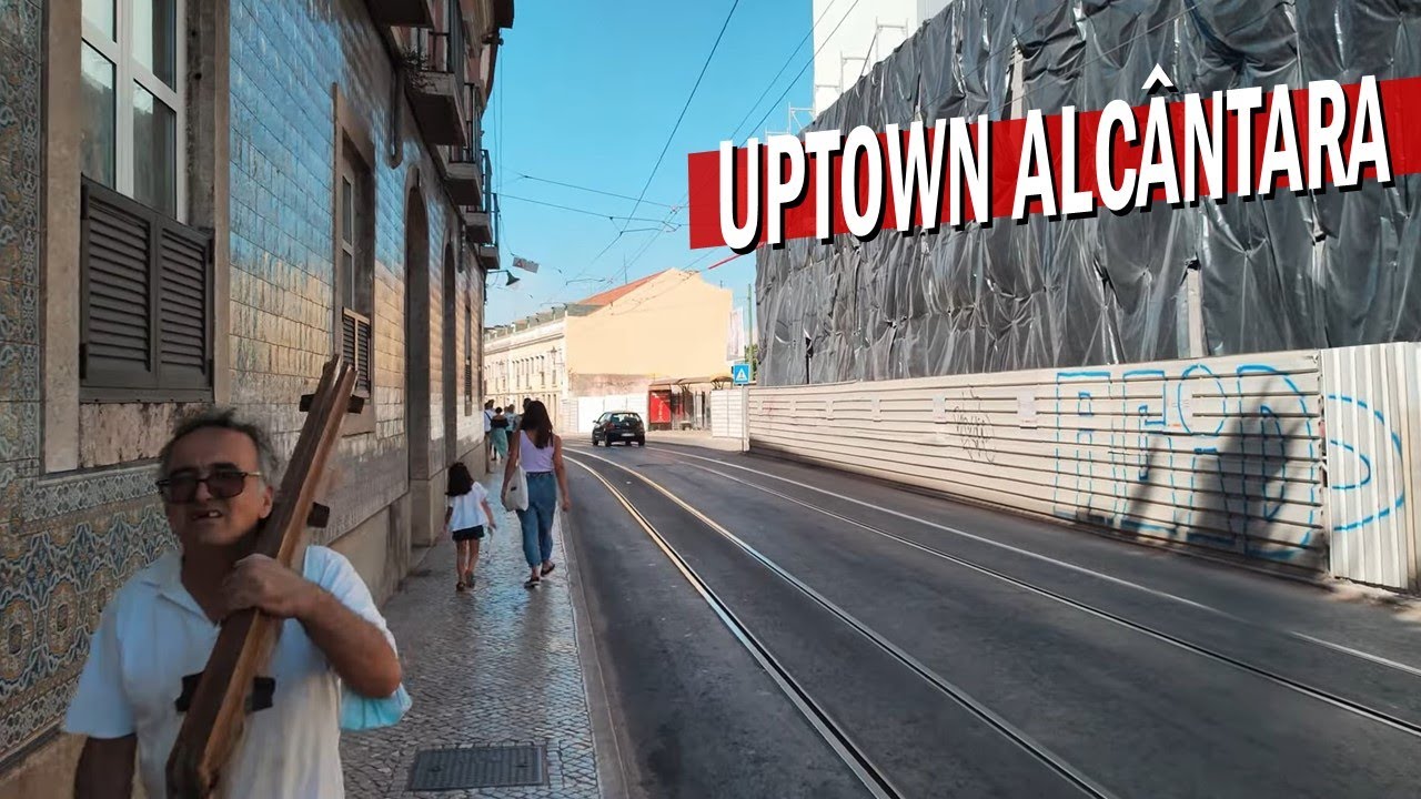 Lisbon 🇵🇹 Walk - Sto Amaro Church, LX Factory Hipster Quarter: Uptown Alcântara
