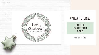 How to make a Christmas card step by step using Canva | How to use clipart in your design