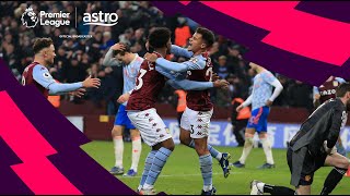EPL Highlights: Aston Villa 2 - 2 Manchester United | Astro SuperSport)