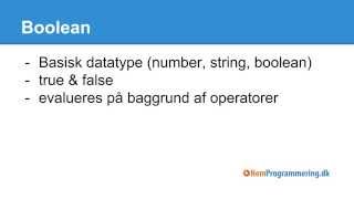 Lær JavaScript #8 | Booleans i JavaScript