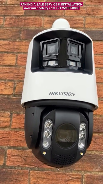 Hikvision PTZ 360° IP Camera with smart intelligence AI 4mp with triple lens setup imported COLOURUV