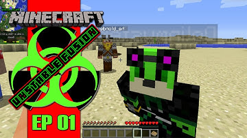 FTB Unstable Fusion Server (Modded Minecraft) EP 1 - That first night...