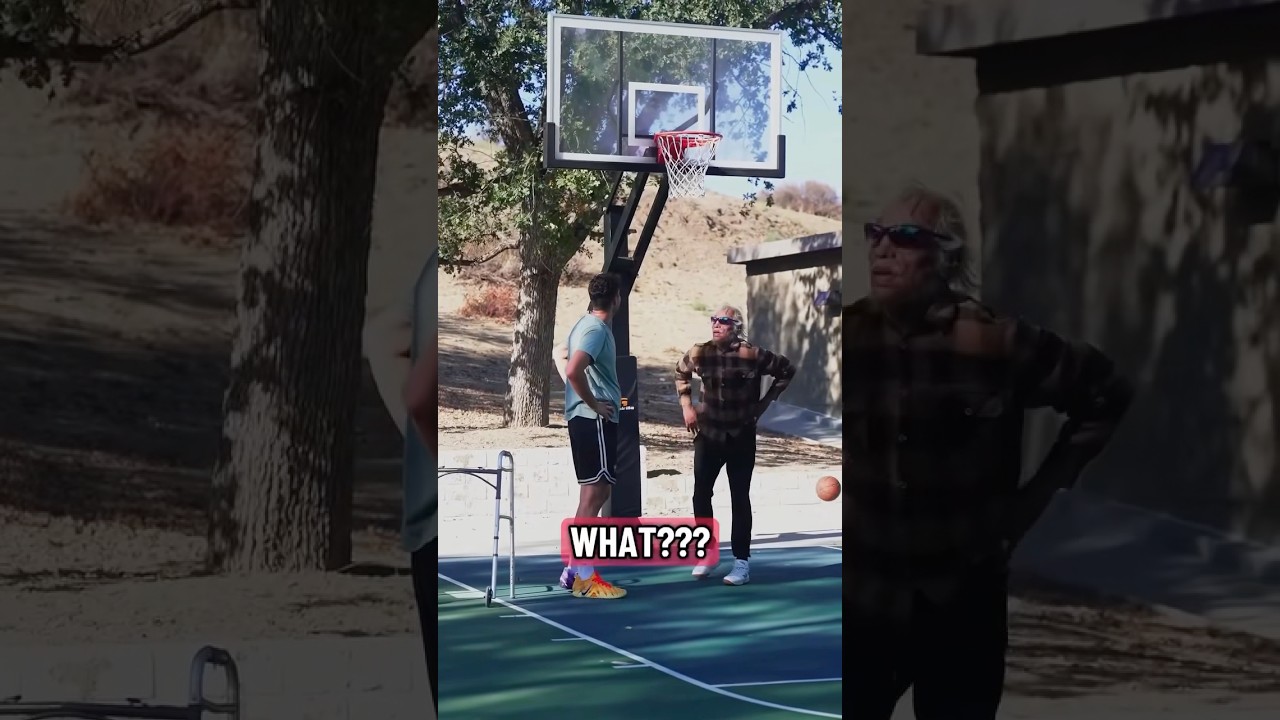 Old man can really Dunk!