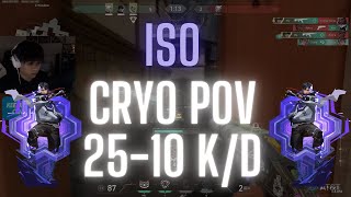 100T Cryo POV Iso on Haven 25-10 K/D (VALORANT Pro POV)