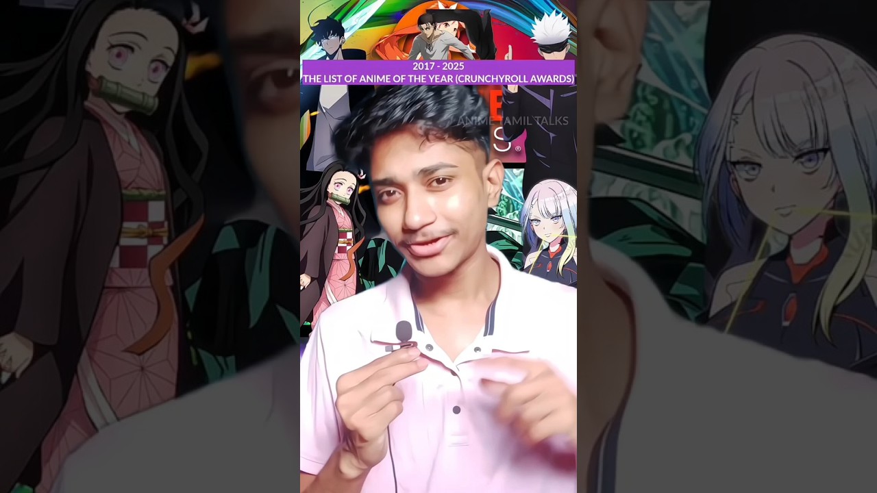 🔥 Anime of the Year Winners (2017–2025) 🔥