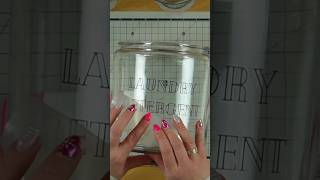 DIY Laundry Jars with Adhesive Vinyl Project