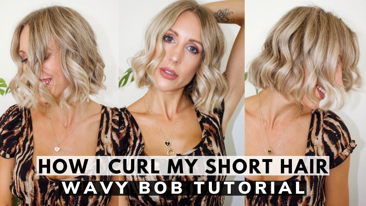 How I Wave My Short Hair | Blunt Bob Curling Tutorial - Youtube