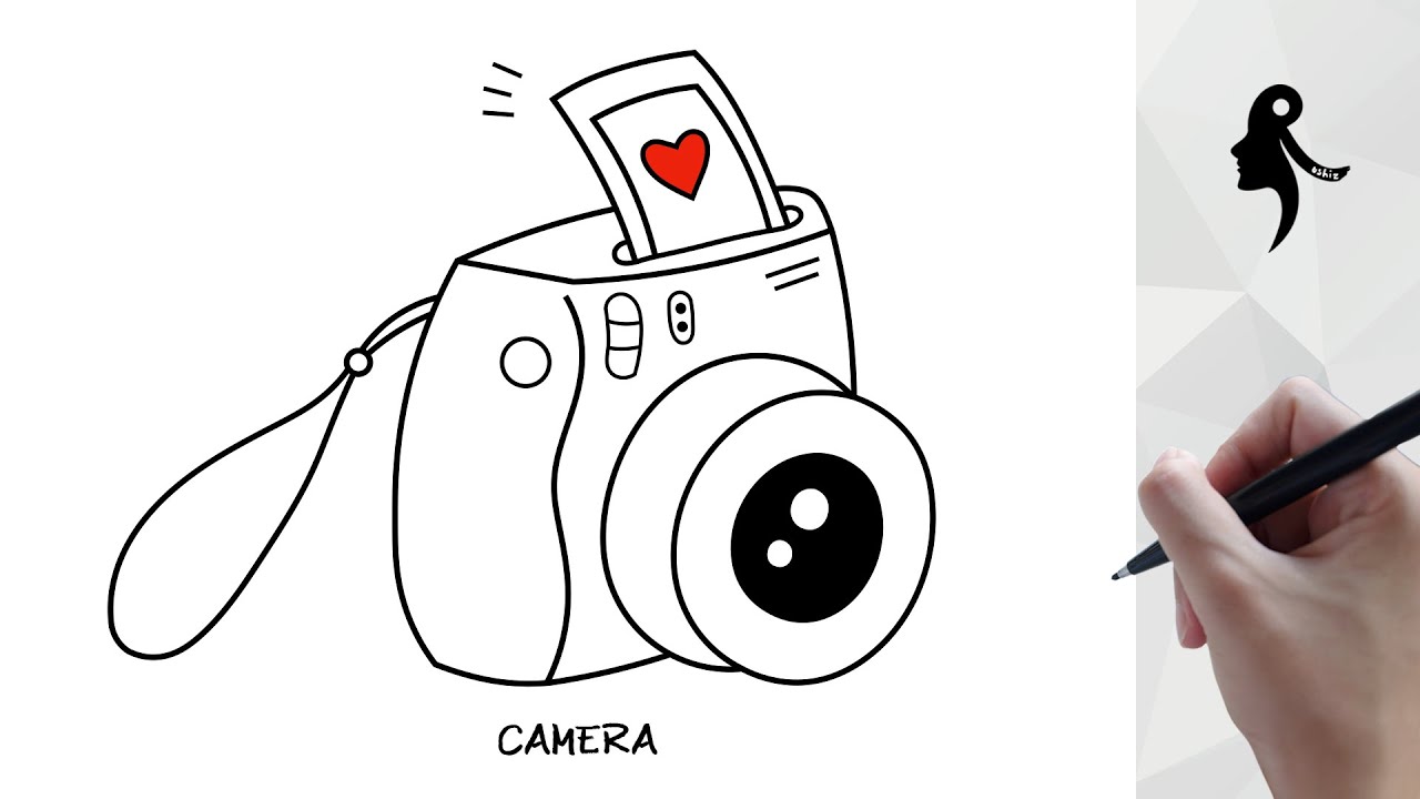 Camera Icon. Hand Drawn Doodle Camera. Sketch Photocamera Stock Vector -  Illustration of simple, photocamera: 198019715