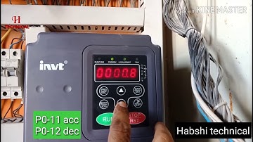 Acce time  Dece time of invt _ invt inverter ke breck set karna _ how to adjust start and stop time