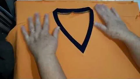 Como fazer uma gola V masculina?