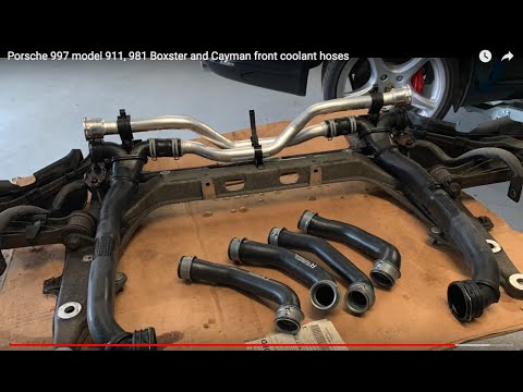 Porsche 997 model 911, 981 Boxster and Cayman front coolant hoses