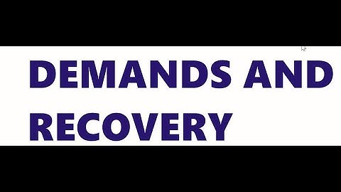 DEMAND AND RECOVERY PART 2 -CA/CS/B.COM/M.COM BY ANKITA ARORA