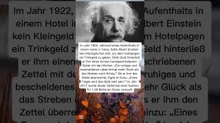 Das Trinkgeld von Albert Einstein im Wert von 1.560.000 Dollar.
