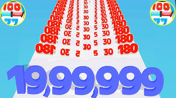 Relaxing & Satisfying Mobile Game Videos/ Number Master: Run and Merge vs crowd Number Run 3D 2048#1