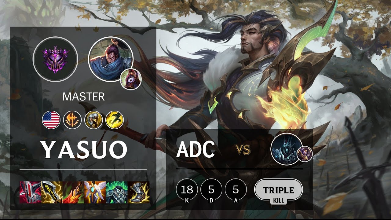 Yasuo ADC vs Karthus - NA Master Patch 11.21