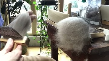 Combing Wool: Polwarth on Valkyrie Superfine Combs!