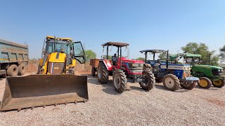 JCB 3dx Loading Tractor | Swaraj 744 4wd | Mahindra Arjun NOVO 605 | John Deere 5045