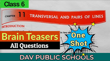 DAV class 6 maths chapter 11 Brain Teasers - All QUESTIONS SOLVED