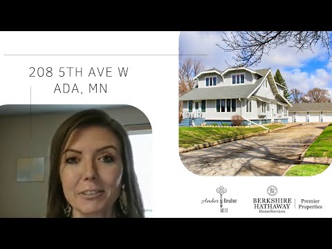 208 5th Ave, Ada, MN home video tour