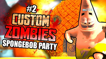 BEATING GUN GAME!  - Custom Zombies "SPONGEBOB POOL PARTY" |  Part 2 (Finale)