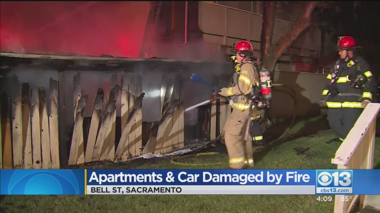 Apartments, Car Damaged By Fire YouTube