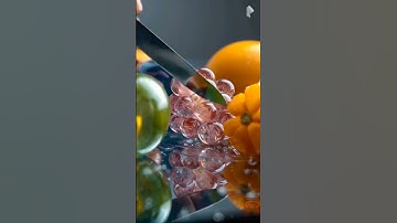 mirror grapes 🍇 cutting video|| grapes cutting knife 🔪