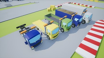 Low Poly Vehicles Truck Pack 6 - Unreal Engine Marketplace