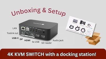 Unboxing & Setup: KVM with Docking for Dual Monitors (iDock C10)