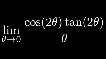 Limit of cos(2theta)tan(2theta)/theta as theta approaches 0