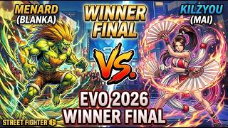 The Most STRESSFUL Winner Finals in EVO History! | MenaRD vs Kilzyou SF6 (Emotional Hook)