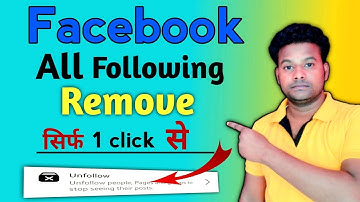 Facebook All following Ko Unfollow Kaise Kare Only 1 Click 2022 ||💥💥