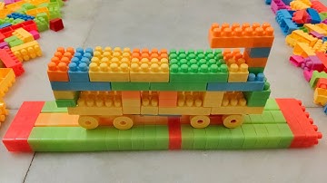 Satisfying DIY Train ASMR/ Building Blocks/block game/lego building fun#asmr#buildingblocks#lego