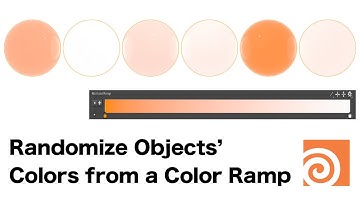[Houdini] Randomize Objects’ Colors from a Color Ramp [日本語字幕]