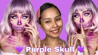 💜 Purple Skull tutorial 💜 using my new palette! RomsyxMermaid Beauty!