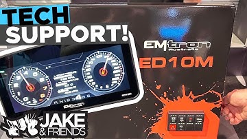 TECH SUPPORT we get a run down of the Emtron.World Brand New ED10M Dash