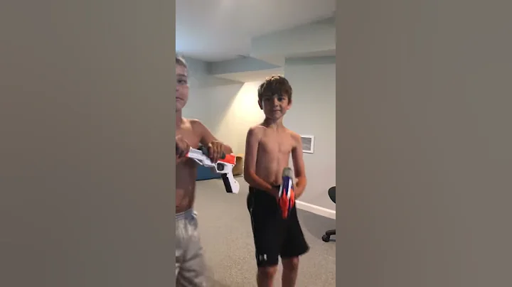 Nerf gun demonstration