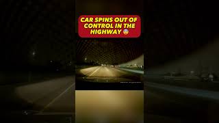 Car spins out of control in the highway 😰 #shorts #short #driving #crash #car #drivingfails #race Resimi